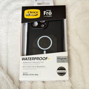 OtterBox Black Fre Series Case for iPhone 15 Pro Max
